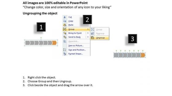 Ppt Linear Flow Illustration Create PowerPoint Macro Of Process Templates