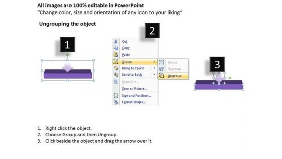 Ppt Linear Flow Process Charts 4 Power Point Stage PowerPoint Templates
