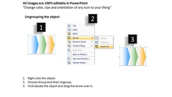 Ppt Linear Process Flow PowerPoint Template 3 State Diagram Templates