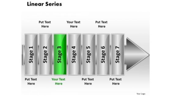 Ppt Linear Series 7 Stages5 PowerPoint Templates