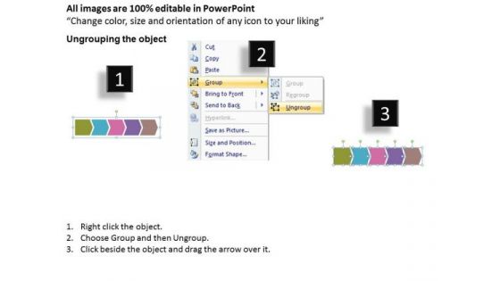Ppt Linear Work Flow Chart PowerPoint Business Theme Process Diagram Templates