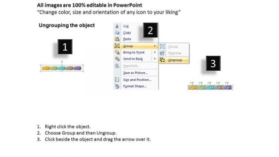 Ppt Linear Work Flow Chart PowerPoint Of Five Steps Involved Business Templates