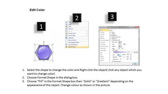 Ppt Multi Color Hexagonal Text Boxes 3 Power Point Stage PowerPoint Templates