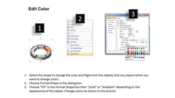 Ppt Orange Stage Through PowerPoint Presentation Circular Diagram Templates