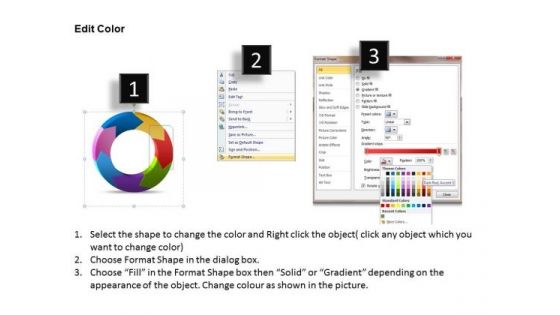Ppt Oval 3d Arrows PowerPoint 7 Points Templates