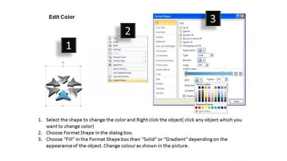 Ppt Pointed Arrows Of Free Concept Process Editable PowerPoint Templates