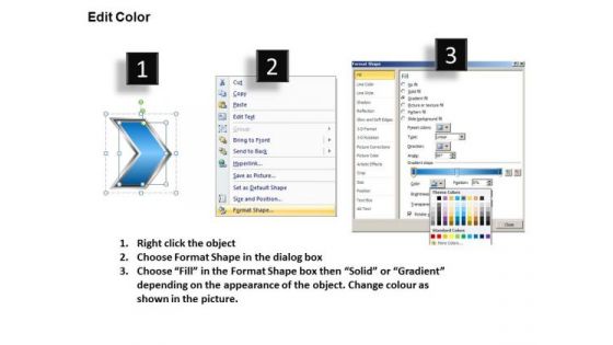 Ppt Pointing Even Arrow Forging Process PowerPoint Slides 6 Stage Templates