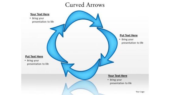 Ppt PowerPoint Graphics Arrows Assembled To Form Square Templates