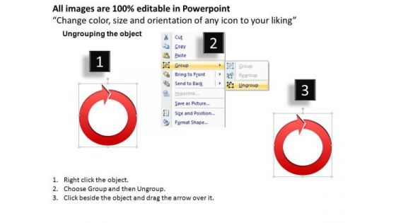 Ppt Process Circular Arrows PowerPoint Graphics Slides