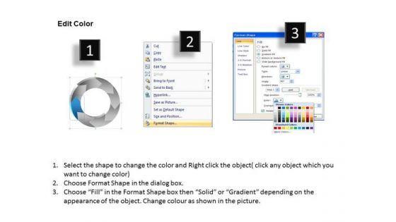 Ppt Recycle Writing Process PowerPoint Presentation Circular Manner Stage 6 Templates