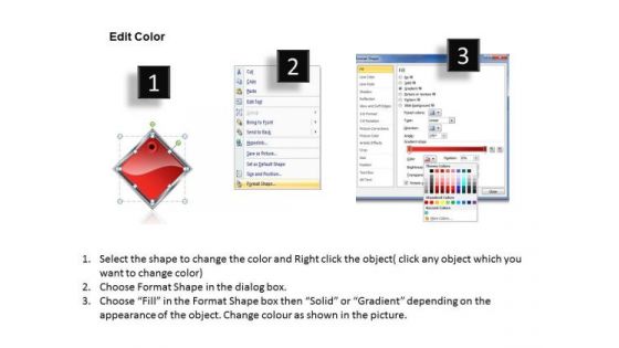 Ppt Red Diamond Consecutive Process 4 Steps Working With Slide Numbers PowerPoint Templates