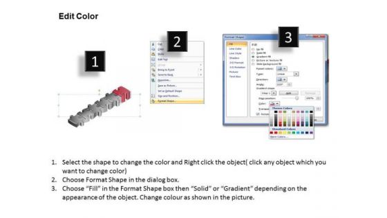 Ppt Red Layouts PowerPoint 2003 Jigsaw Puzzle 2010 Step Templates
