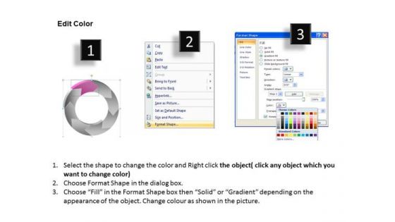 Ppt Reduce Reuse Recycle PowerPoint For Kids Process Circular Manner Stage 8 Templates