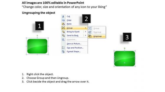Ppt Regular Representation Of 3 Issues An Arrow Green PowerPoint Templates