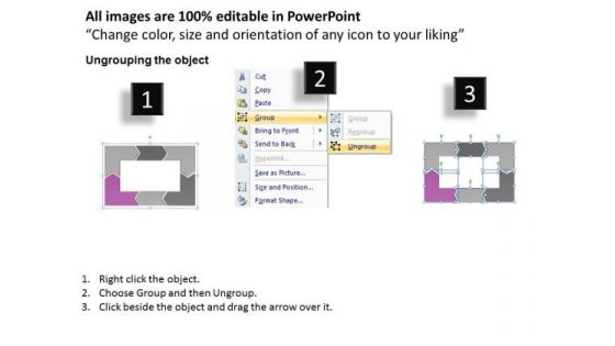 Ppt Reinforcing Purple Arrow Rectangular Process Diagram PowerPoint Templates