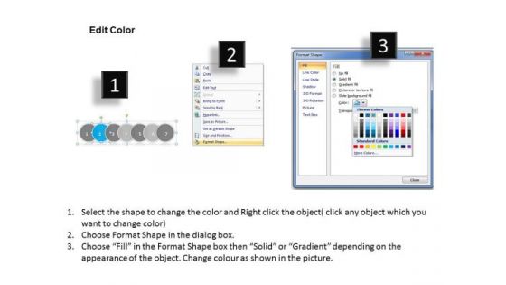 Ppt Related Seven Steps Arranged In Row PowerPoint Templates