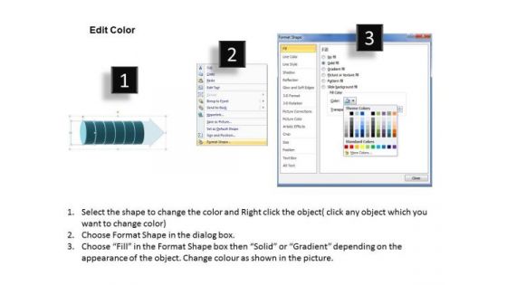 Ppt Round Description Of 6 Steps Involved Procedure PowerPoint Templates