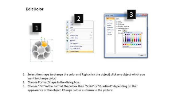 Ppt Round Frame 7 Stages PowerPoint Templates