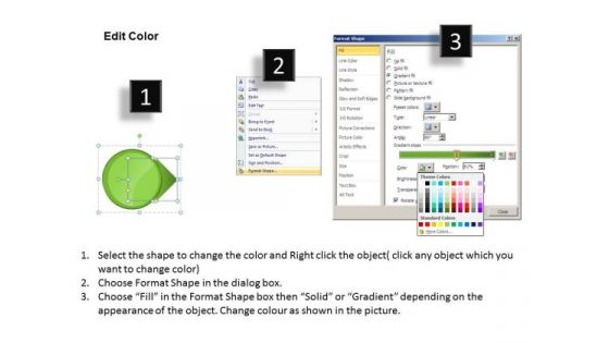 Ppt Sequential Circular 3d Arrows PowerPoint Straight Line 7 Stages Green Templates