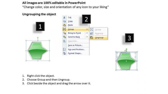 Ppt Sequential Demonstration Of Green Octagonal Arrow PowerPoint Templates