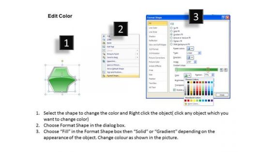 Ppt Sequential Demonstration Of Green Octagonal Arrow PowerPoint Templates