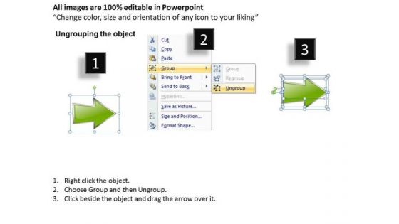 Ppt Sequential Explanation Using Arrows PowerPoint 2010 Templates