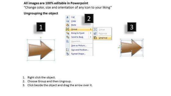 Ppt Sequential Illustration Of 9 Phase Diagram Using Arrows PowerPoint Templates