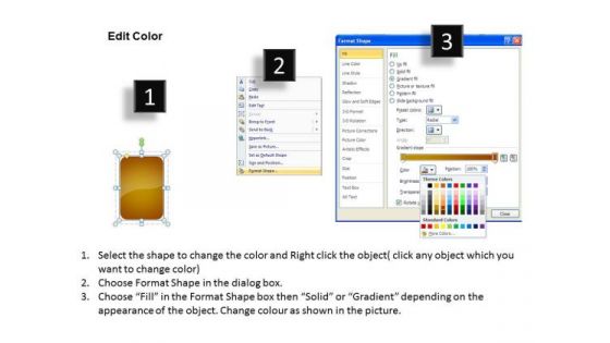 Ppt Sequential Representation Of Brown Stage An Arrow PowerPoint Templates