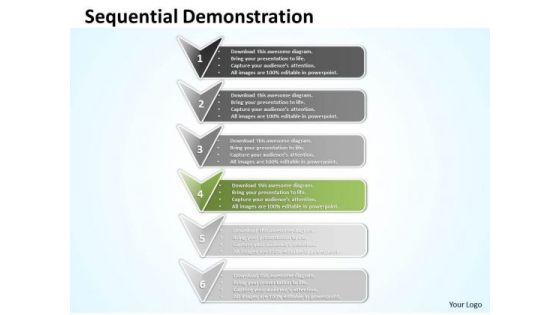 Ppt Sequential Representation Using Arrows PowerPoint Templates