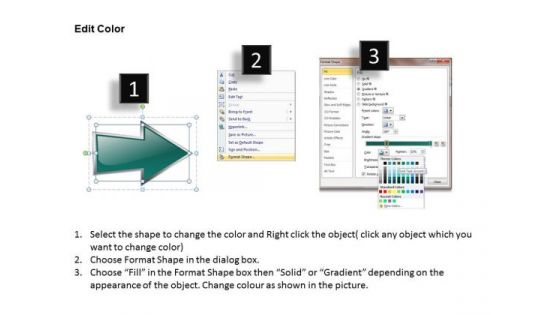Ppt Serial Demonstration Using Arrows Six Practice The PowerPoint Macro Steps Templates