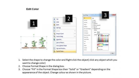 Ppt Slide 3 Steps Growing Plants Marketing