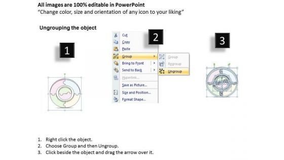 Ppt Slide 3d Circular Puzzle Diagram Strategic Planning