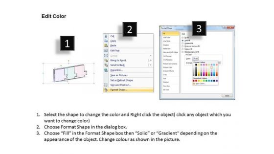 Ppt Slide 3d Linear Flow Diagram Defining Three Stages Marketing Plan
