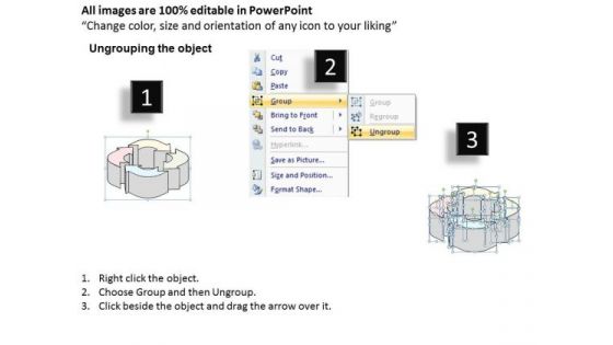 Ppt Slide 4 Staged Circular Arrow Diagram Marketing Plan