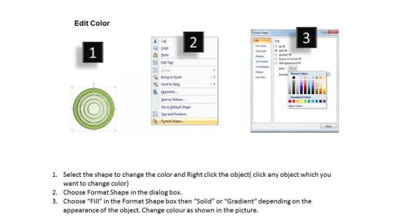 Ppt Slide 5 Staged Business Circular Diagram Sales Plan