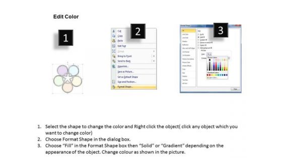 Ppt Slide 5 Staged Circular Business Diagram Sales Plan