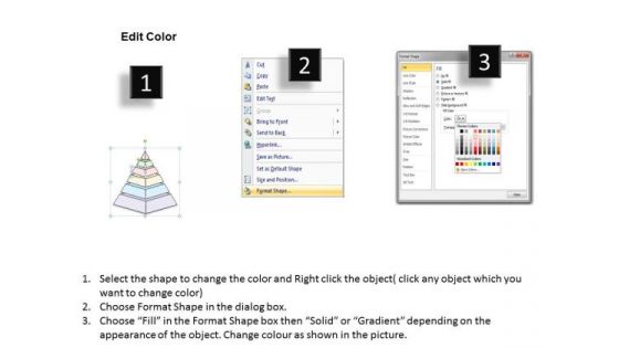 Ppt Slide 6 Dependent Staged Process Triangle Diagram Strategic Planning