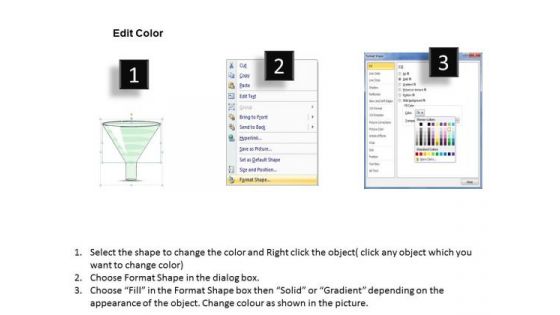 Ppt Slide 6 Staged Business Funnel Diagram Diagrams