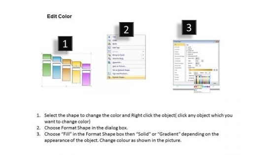 Ppt Slide 6 Stages Linked Procedures Business Diagrams