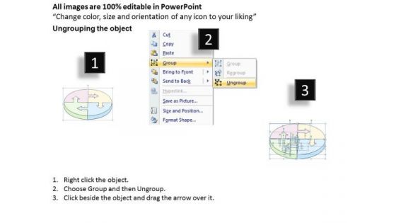Ppt Slide Arrow Pointing Circular Flow Consulting Firms