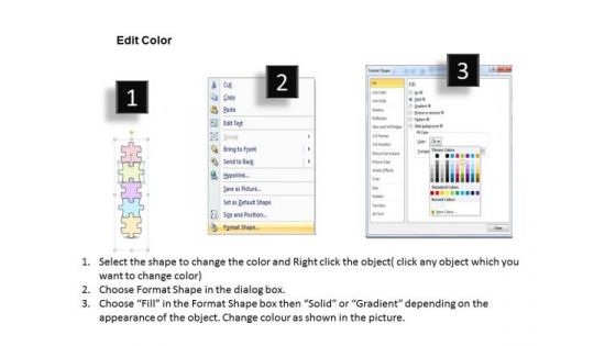 Ppt Slide Business Steps Puzzle Process Diagrams