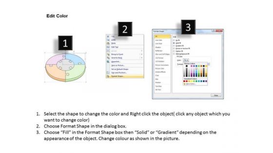 Ppt Slide Display Of Circular Progress Steps Business Plan
