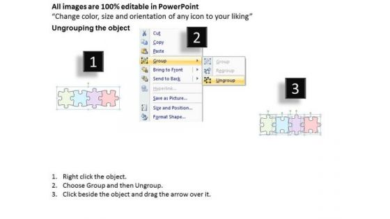 Ppt Slide Four Business Stages Puzzle Layout Strategic Planning
