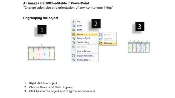 Ppt Slide Graphic Of 5 Text Boxes Business Plan