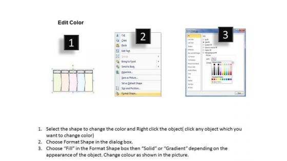Ppt Slide Graphic Of 5 Text Boxes Business Plan