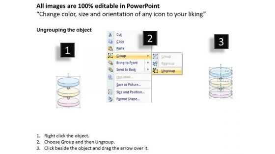 Ppt Slide Illustration Of Three Staged Process Sales Plan