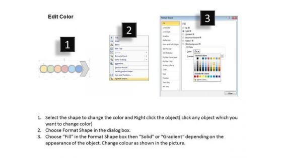 Ppt Slide Linear Flow Six Phases Diagram Marketing Plan