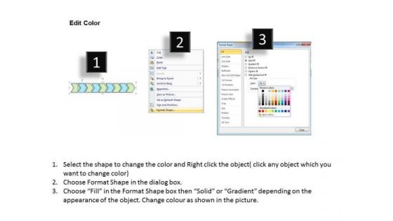Ppt Slide Linear Flow Timeline Process Diagram Consulting Firms