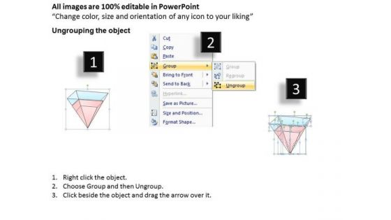 Ppt Slide Pyramid Diagram To Restructure Your Data Sales Plan