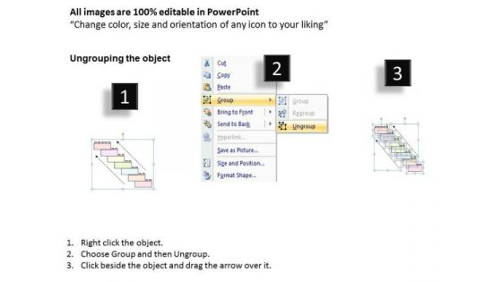 Ppt Slide Sequential Layout Diagram For Business Strategic Planning